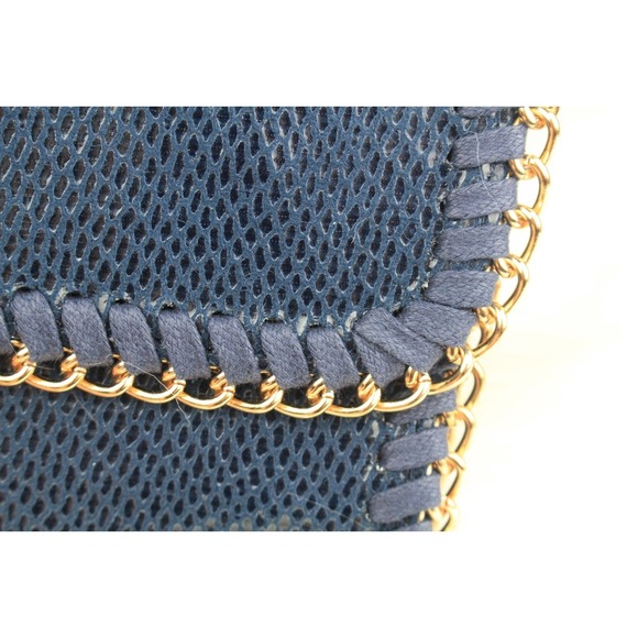 Urban Expressions NWT Luxury Clutch Reptile Chain Handcrafted Vegan Leather $65 - Picture 6 of 12